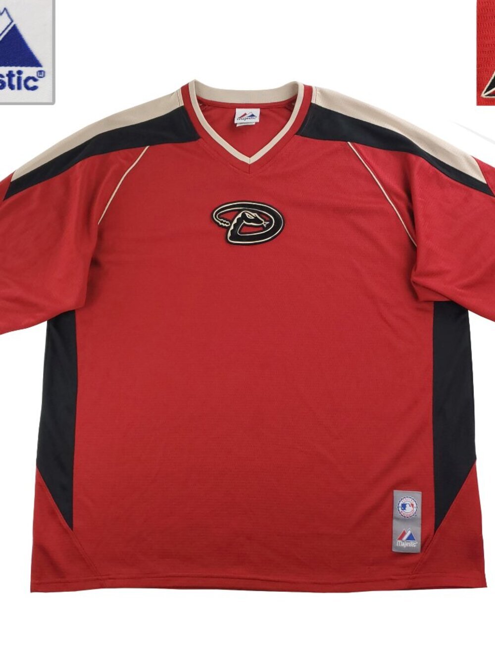 Arizona Diamondbacks Baseball Jersey Majestic MLB Mesh Embroidered Men's XL